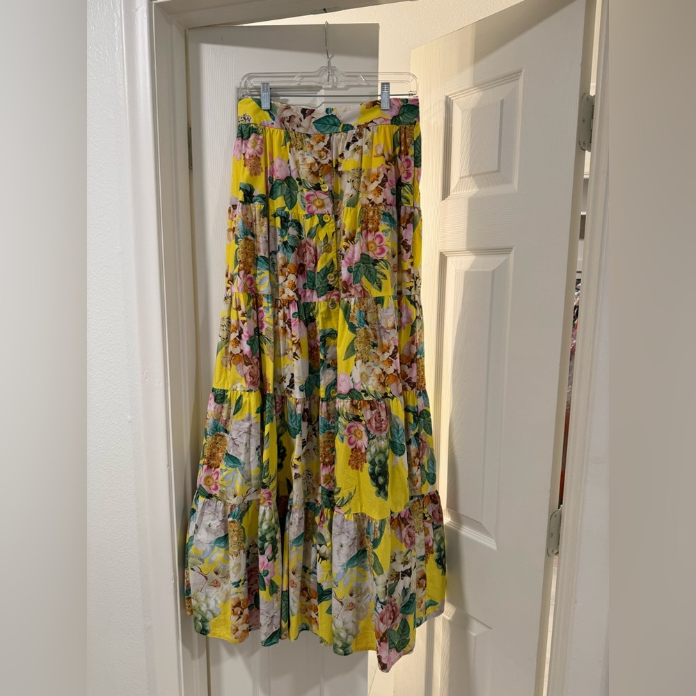 Cara Cara Vibrant Floral Maxi Skirt